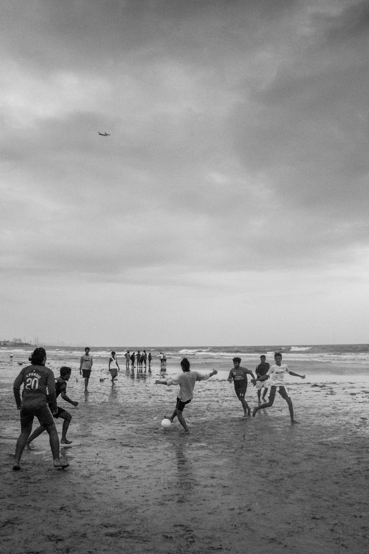 Evening football at Juhu beach.
#bombay
